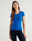 Джемпер с коротким рукавом Benetton 1091D1M10_36U, Цвет: Синий