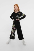 Укороченный комбинезон стрекозами DESIGUAL 20WGPK08_2000, Цвет: Черный