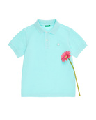 Поло Benetton 30008691, Цвет: Голубой