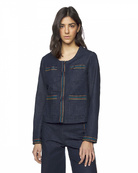 Джинсовый пиджак Benetton 30030072, Цвет: Голубой