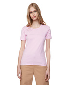 Футболка из хлопкового логотипа с длинными волокнами Benetton 30030116, Цвет: Розовый
