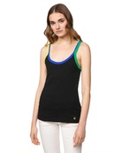 Ребристая майка Benetton 30030134, Цвет: Черный