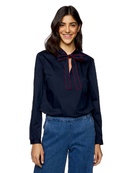 Блуза с кружевами Benetton 30030274, Цвет: Синий