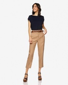 Брюки из Льна Benetton 30030943, Цвет: Бежевый