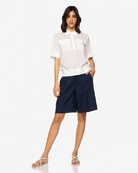 Бермуды из Льна Benetton 30030946, Цвет: Синий