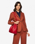 Пиджак из Льна Benetton 30030968, Цвет: Коричневый