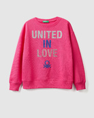 Свитшот Benetton 30031780, Цвет: Розовый