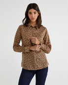 Рубашка с принтом Benetton 30031893, Цвет: Мультиколор