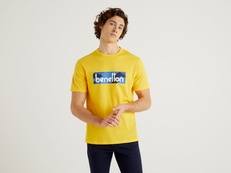 Футболка Benetton 3096J17H6_3N7, Цвет: Желтый