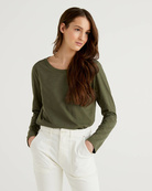 Лонгслив Benetton 3BVXE19E4_35A, Цвет: Зеленый