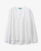 Лонгслив Benetton 3P1ZE4261_101, Цвет: Белый