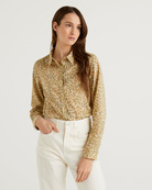 Рубашка Benetton 5OA95Q8U4_75G, Цвет: Бежевый