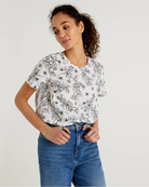 Блуза Benetton 5OA95QBA4_75M, Цвет: Белый