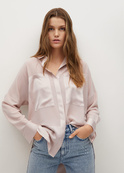 Рубашка Mango 87032886_81, Цвет: Розовый