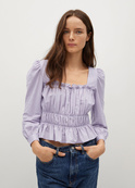 Футболка Mango 87034021_68, Цвет: Фиолетовый