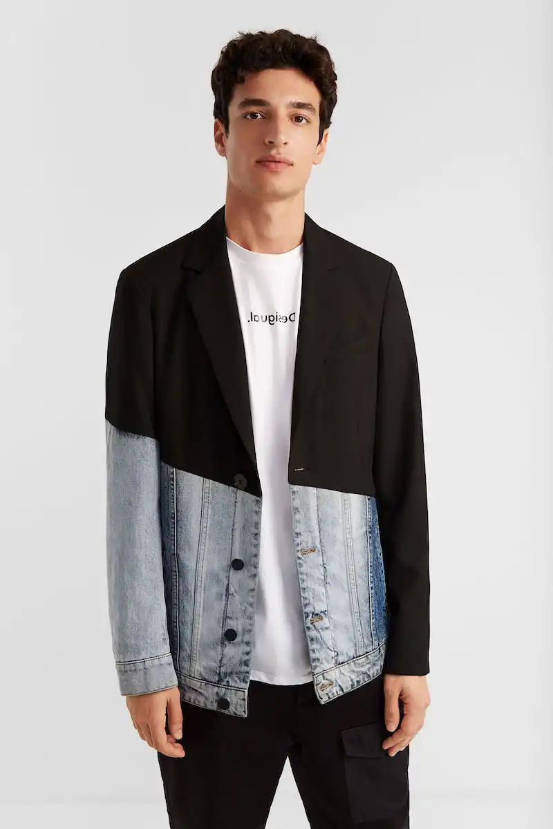 Пиджак Мужской DESIGUAL 20SMAW03_2000, Цвет: Черный