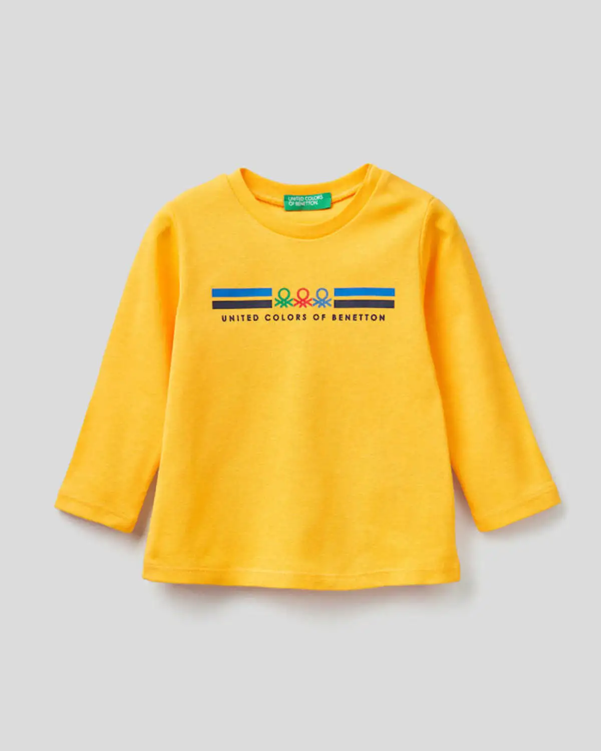 Детский  Реглан для мальчика Benetton 3I9WC15BU.P_0T5, Цвет: Желтый