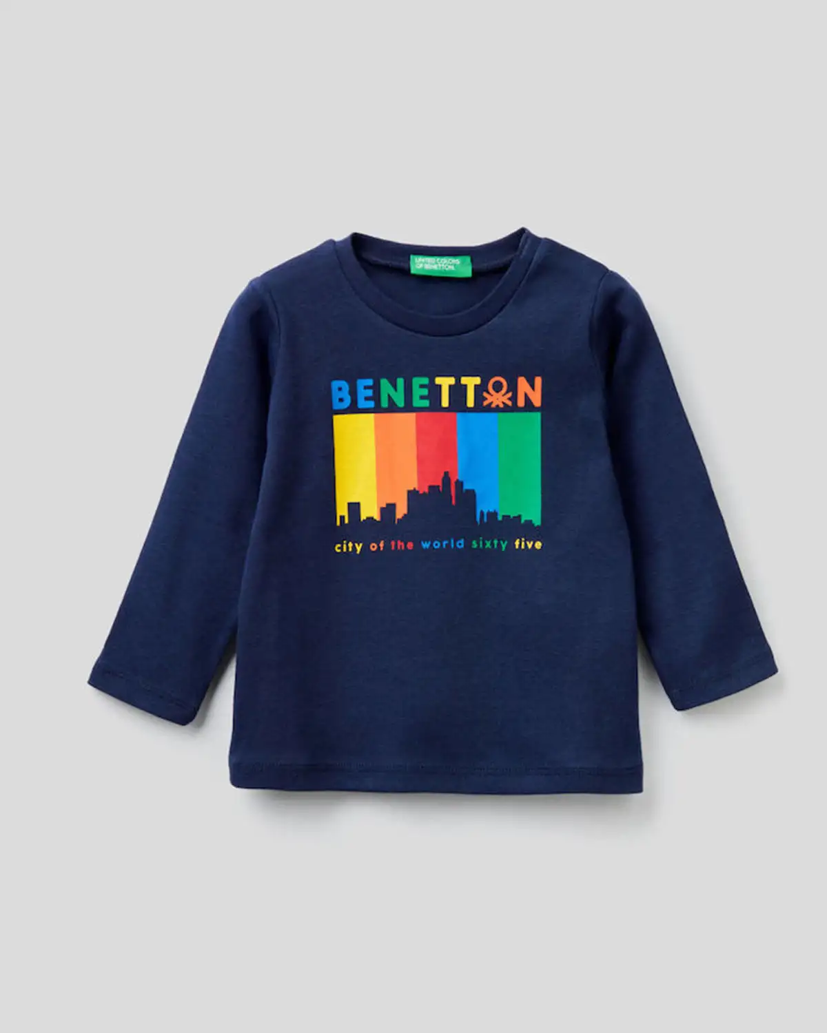 Детский  Реглан для мальчика Benetton 3I9WC15BU.P_252, Цвет: Синий