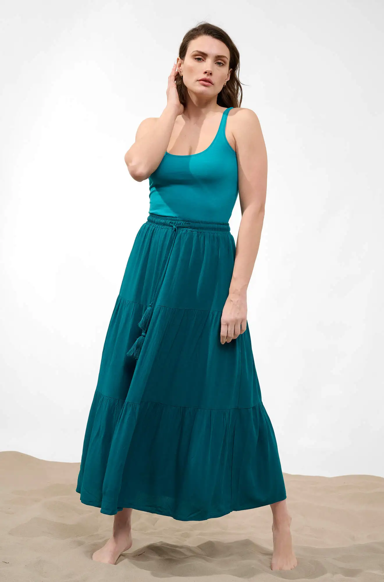 Женская Юбка Orsay 744055_861000, Цвет: Зеленый