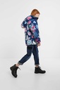 Утепленная куртка с капюшоном в цветы DESIGUAL