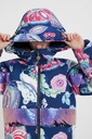 Утепленная куртка с капюшоном в цветы DESIGUAL