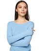 Джемпер из хлопка с вырезом лодочка Benetton