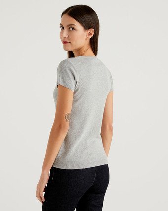 Джемпер с коротким рукавом Benetton