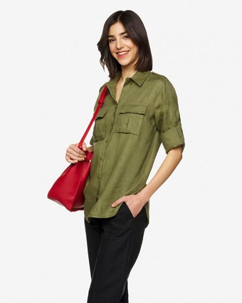 Рубашка из Льна Benetton